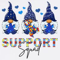 Support Squad Gnome Autism Awareness Month Performance Shirt