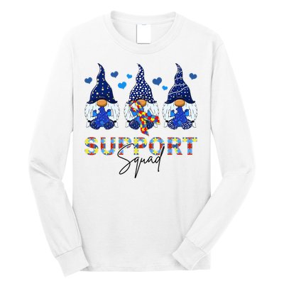 Support Squad Gnome Autism Awareness Month Long Sleeve Shirt