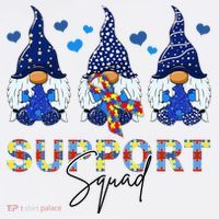 Support Squad Gnome Autism Awareness Month Sweatshirt