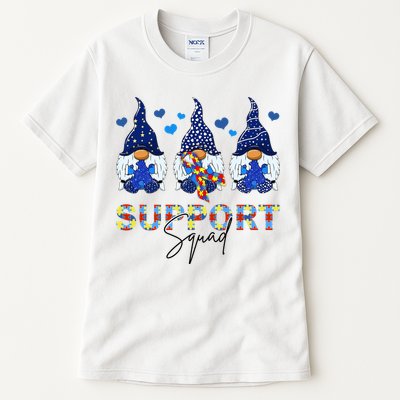 Support Squad Gnome Autism Awareness Month Tall T-Shirt