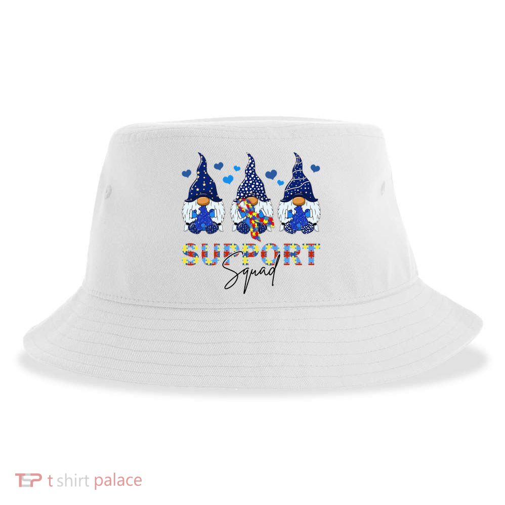 Support Squad Gnome Autism Awareness Month Sustainable Bucket Hat