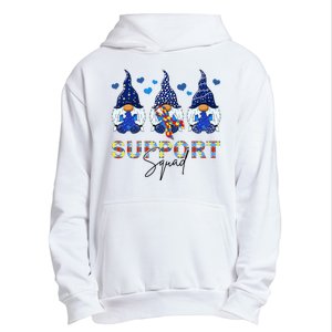 Support Squad Gnome Autism Awareness Month Urban Pullover Hoodie