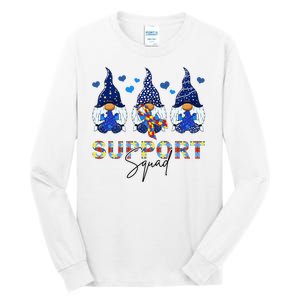 Support Squad Gnome Autism Awareness Month Tall Long Sleeve T-Shirt