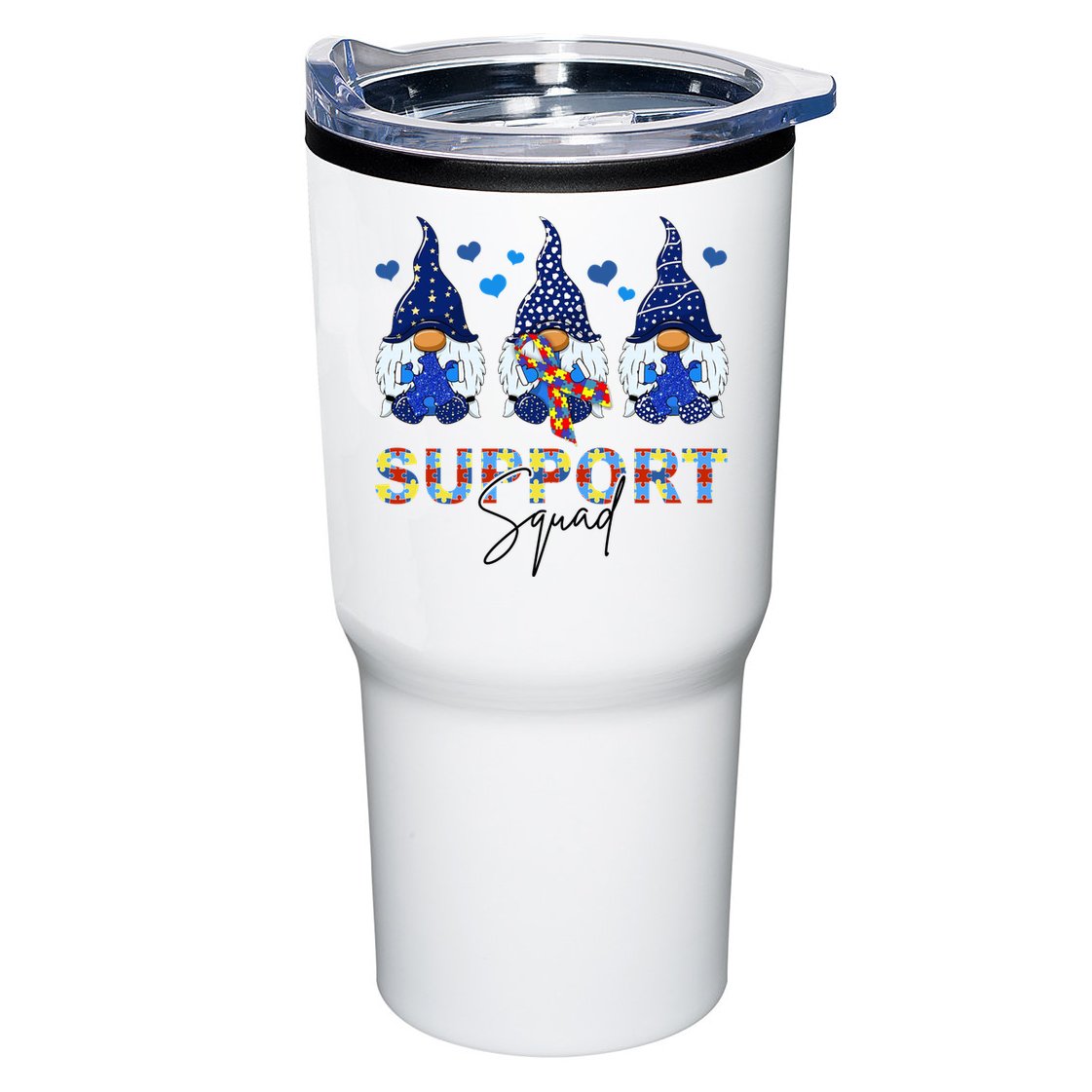 Support Squad Gnome Autism Awareness Month Tumbler
