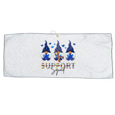 Support Squad Gnome Autism Awareness Month Large Microfiber Waffle Golf Towel