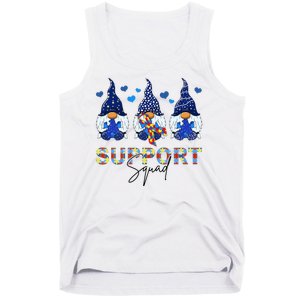 Support Squad Gnome Autism Awareness Month Tank Top