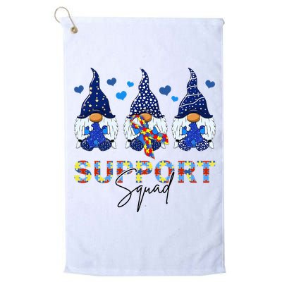 Support Squad Gnome Autism Awareness Month Golf Towel