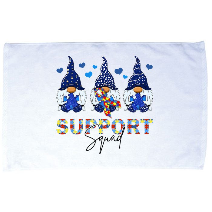 Support Squad Gnome Autism Awareness Month Microfiber Hand Towel
