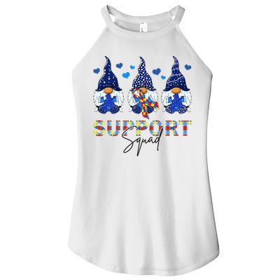 Support Squad Gnome Autism Awareness Month Women's Perfect Tri Rocker Tank