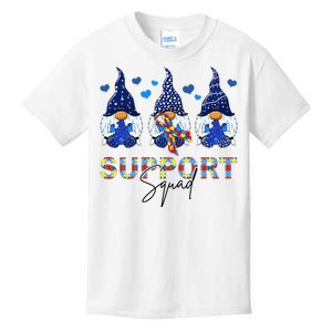 Support Squad Gnome Autism Awareness Month Kids T-Shirt