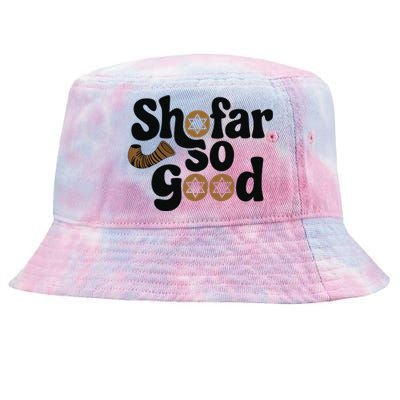 Shofar So Good Funny Rosh Hashanah Jewish Holiday Tie-Dyed Bucket Hat