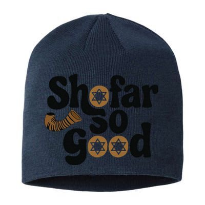 Shofar So Good Funny Rosh Hashanah Jewish Holiday Sustainable Beanie