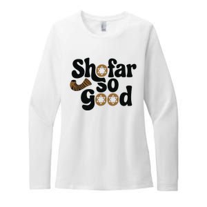 Shofar So Good Funny Rosh Hashanah Jewish Holiday Womens CVC Long Sleeve Shirt