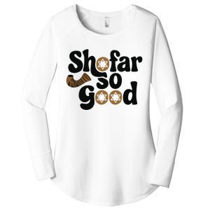 Shofar So Good Funny Rosh Hashanah Jewish Holiday Women's Perfect Tri Tunic Long Sleeve Shirt