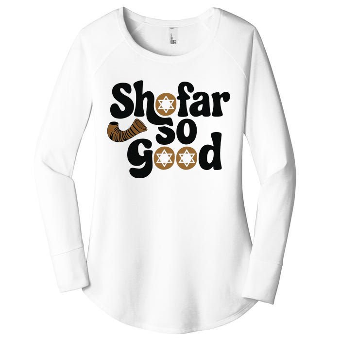 Shofar So Good Funny Rosh Hashanah Jewish Holiday Women's Perfect Tri Tunic Long Sleeve Shirt