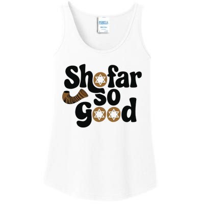 Shofar So Good Funny Rosh Hashanah Jewish Holiday Ladies Essential Tank