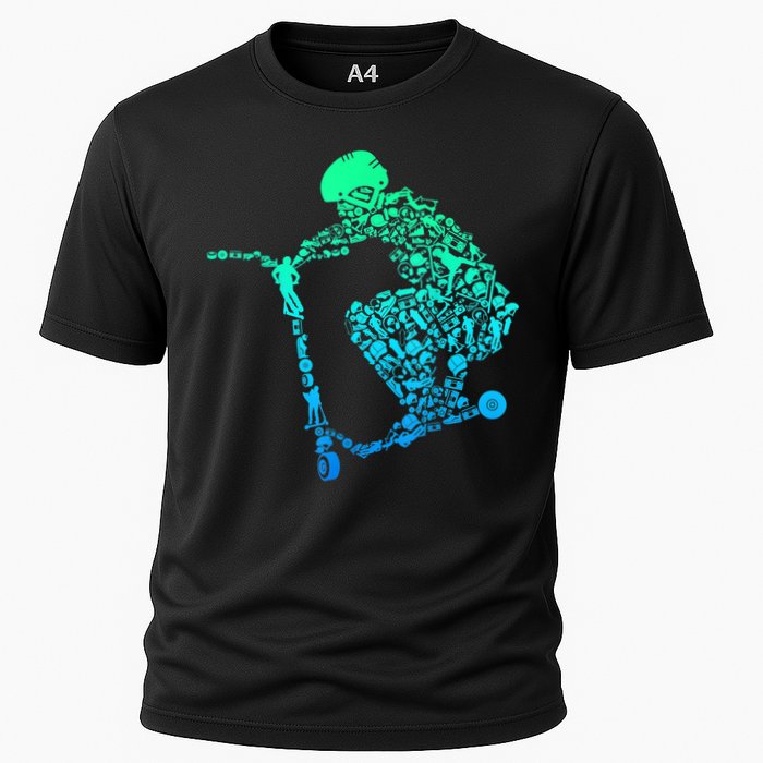 Scooter Stunt Gift Performance Shirt