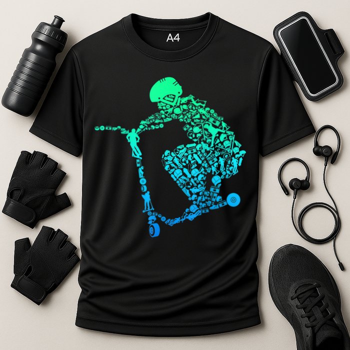 Scooter Stunt Gift Performance Shirt
