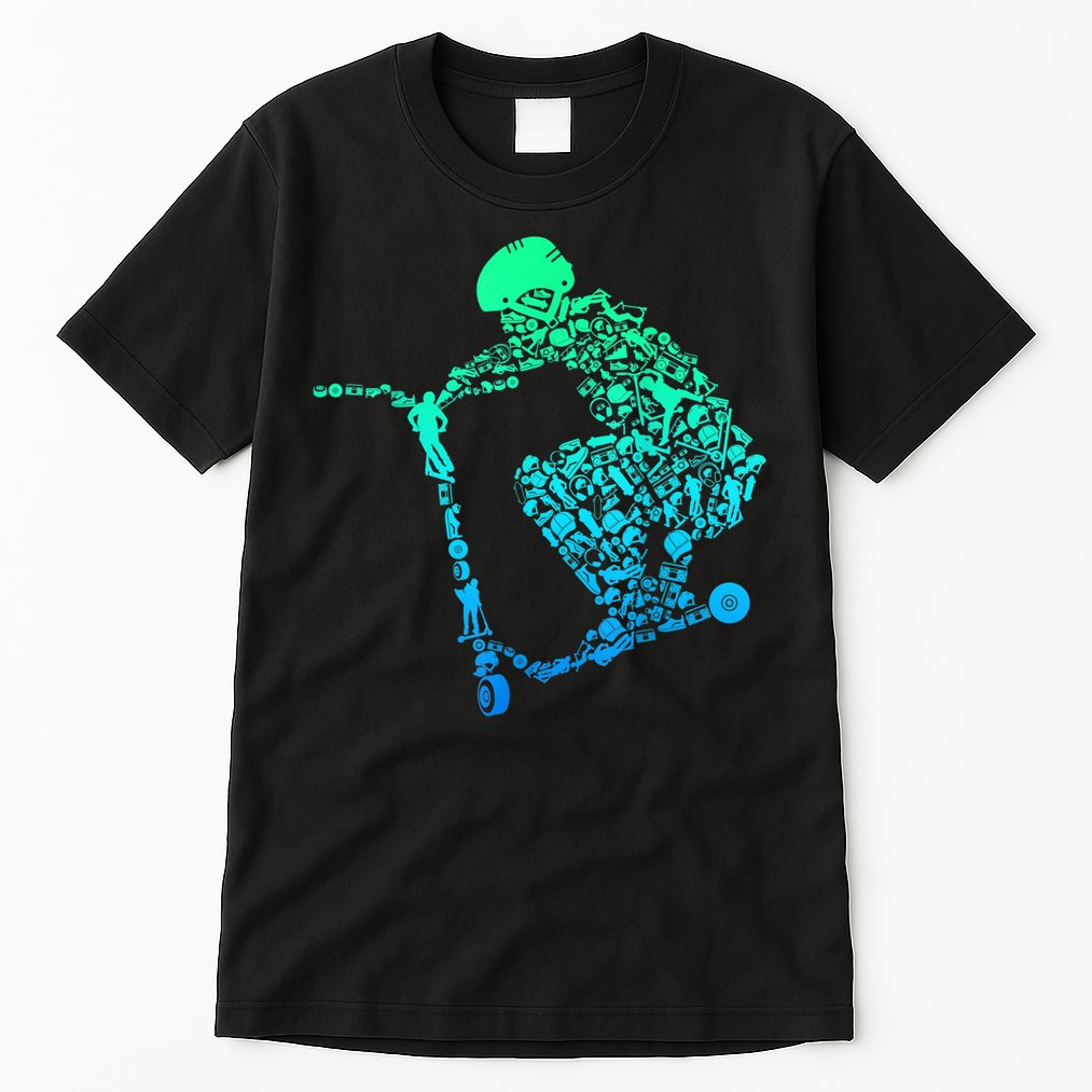 Scooter Stunt Gift Tall T-Shirt