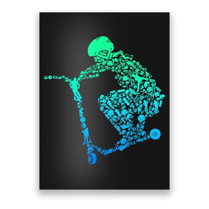 Scooter Stunt Gift Poster