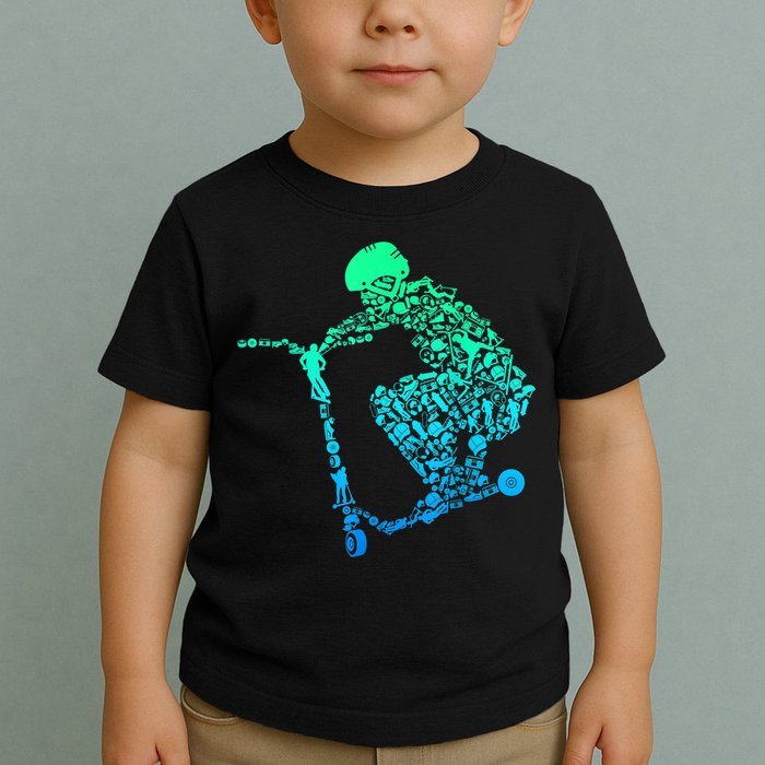 Scooter Stunt Gift Toddler T-Shirt
