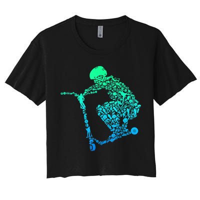 Scooter Stunt Gift Crop Top