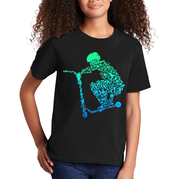 Scooter Stunt Gift Kids T-Shirt