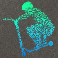 Scooter Stunt Gift Cotton Canvas Backpack
