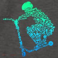 Scooter Stunt Gift Vector Backpack