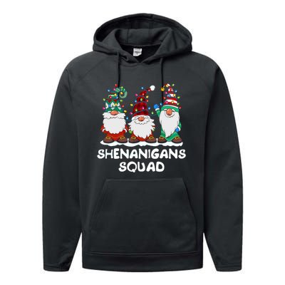 Shenanigans Squad Gnomes Pajamas Family Matching Christmas Performance Fleece Hoodie