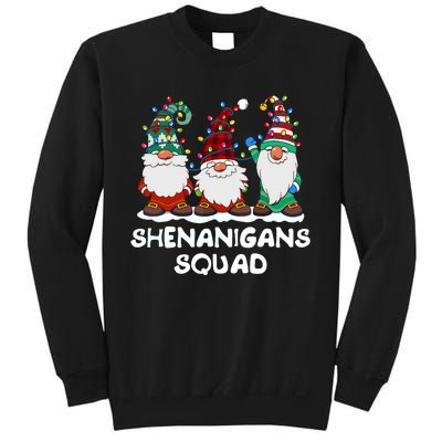 Shenanigans Squad Gnomes Pajamas Family Matching Christmas Sweatshirt