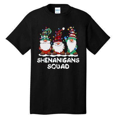 Shenanigans Squad Gnomes Pajamas Family Matching Christmas Tall T-Shirt