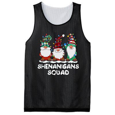 Shenanigans Squad Gnomes Pajamas Family Matching Christmas Mesh Reversible Basketball Jersey Tank