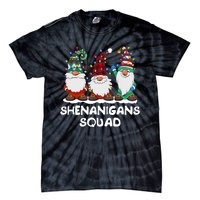 Shenanigans Squad Gnomes Pajamas Family Matching Christmas Tie-Dye T-Shirt