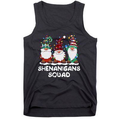 Shenanigans Squad Gnomes Pajamas Family Matching Christmas Tank Top