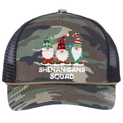 Shenanigans Squad Gnomes Pajamas Family Matching Christmas Retro Rope Trucker Hat Cap