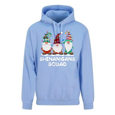 Shenanigans Squad Gnomes Pajamas Family Matching Christmas Unisex Surf Hoodie