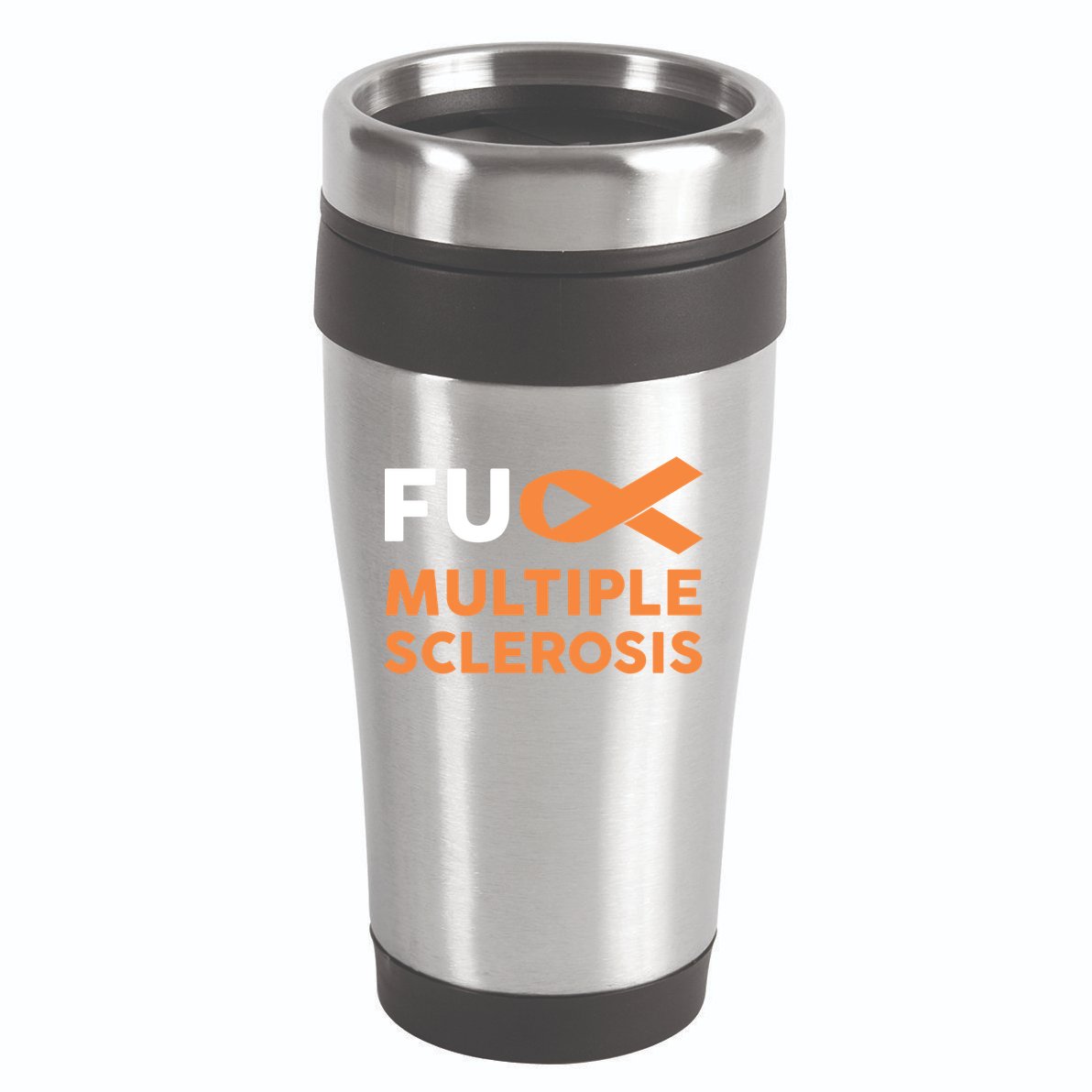 Support Survivor Gift Funny Gift Fuck Ms Multiple Sclerosis Awareness Great Gift 16oz Travel Tumbler
