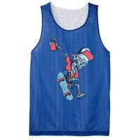 Skateboarding Skeleton Graffiti Skull Street Art Skater Gift Mesh Reversible Basketball Jersey Tank