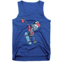 Skateboarding Skeleton Graffiti Skull Street Art Skater Gift Tank Top