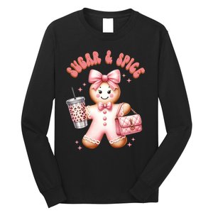 Sugar & Spice Gingerbread Bougie Christmas Retro Cookie Long Sleeve Shirt