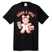 Sugar & Spice Gingerbread Bougie Christmas Retro Cookie Tall T-Shirt