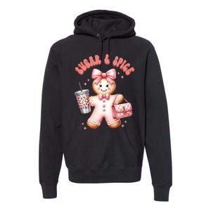 Sugar & Spice Gingerbread Bougie Christmas Retro Cookie Premium Hoodie