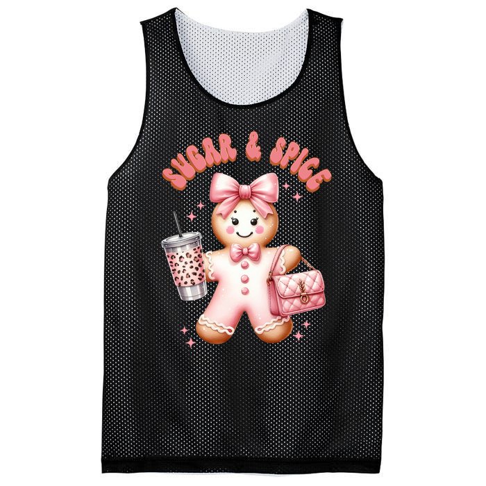 Sugar & Spice Gingerbread Bougie Christmas Retro Cookie Mesh Reversible Basketball Jersey Tank