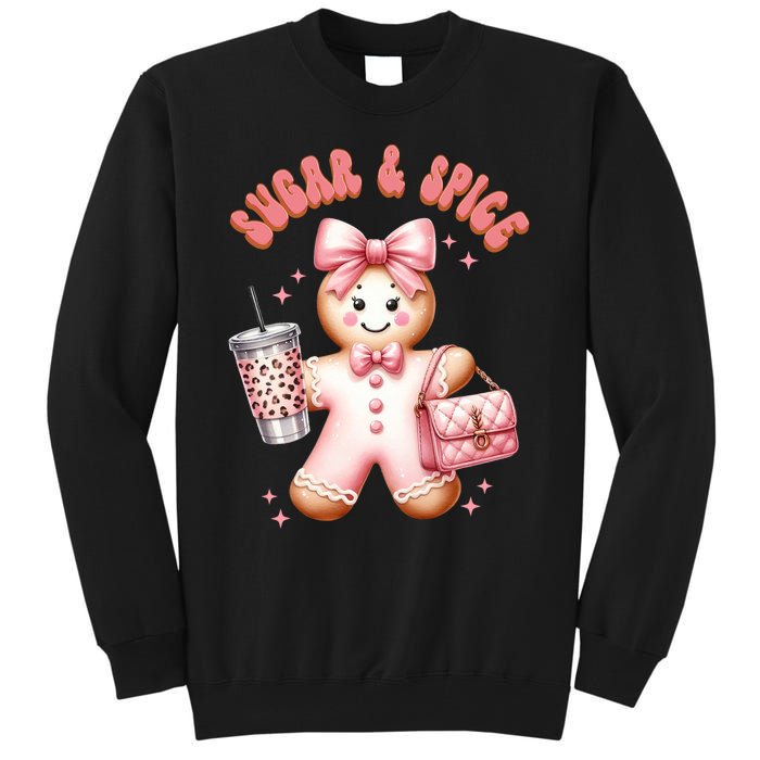 Sugar & Spice Gingerbread Bougie Christmas Retro Cookie Tall Sweatshirt