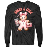 Sugar & Spice Gingerbread Bougie Christmas Retro Cookie Tie-Dye Long Sleeve Shirt