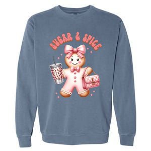 Sugar & Spice Gingerbread Bougie Christmas Retro Cookie Garment-Dyed Sweatshirt