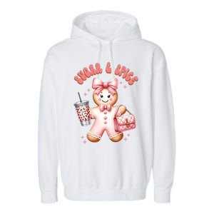 Sugar & Spice Gingerbread Bougie Christmas Retro Cookie Garment-Dyed Fleece Hoodie