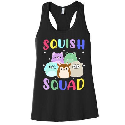 Squish Squad Girl Cute Women's Racerback Tank