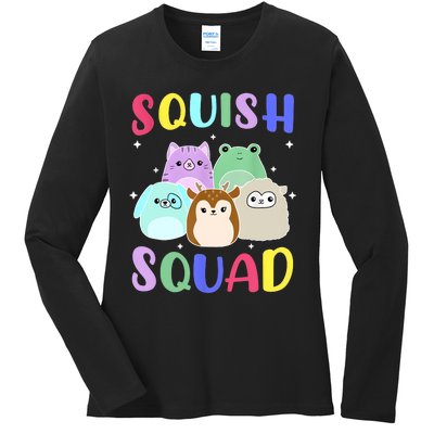 Squish Squad Girl Cute Ladies Long Sleeve Shirt